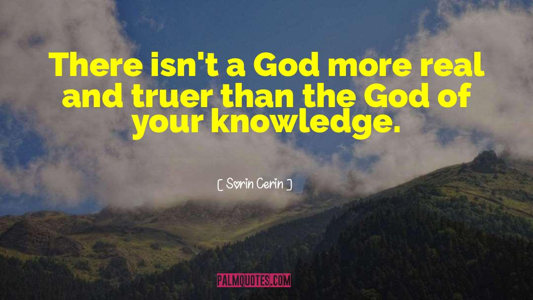 Sorin Cerin Quotes: There isn't a God more