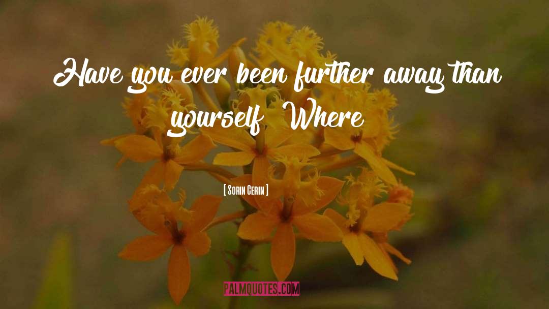 Sorin Cerin Quotes: Have you ever been further