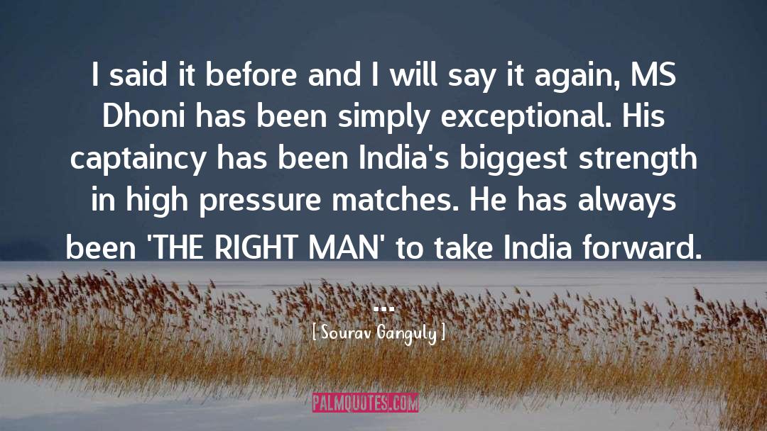 Sourav Ganguly Quotes: I said it before and