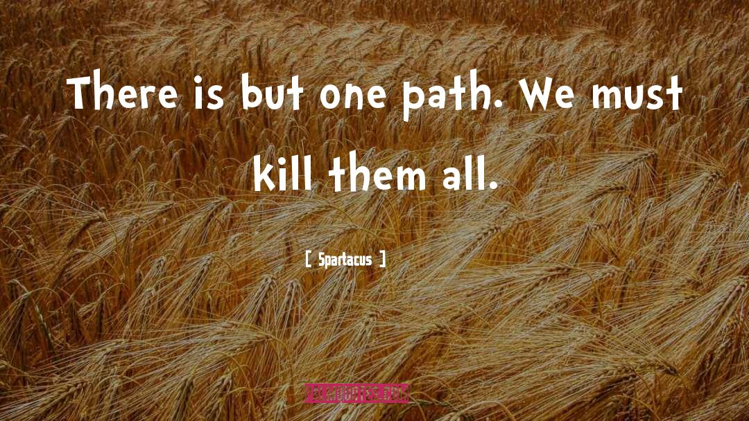 Spartacus Quotes: There is but one path.