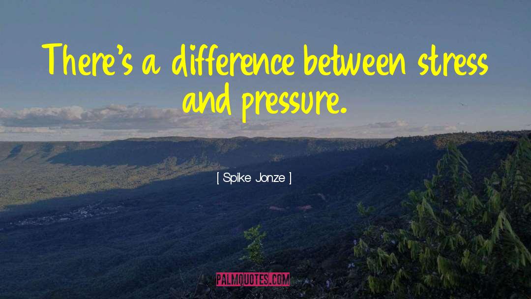 Spike Jonze Quotes: There's a difference between stress