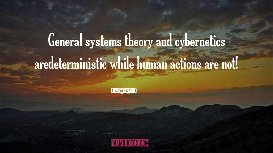 Springer Quotes: General systems theory and cybernetics