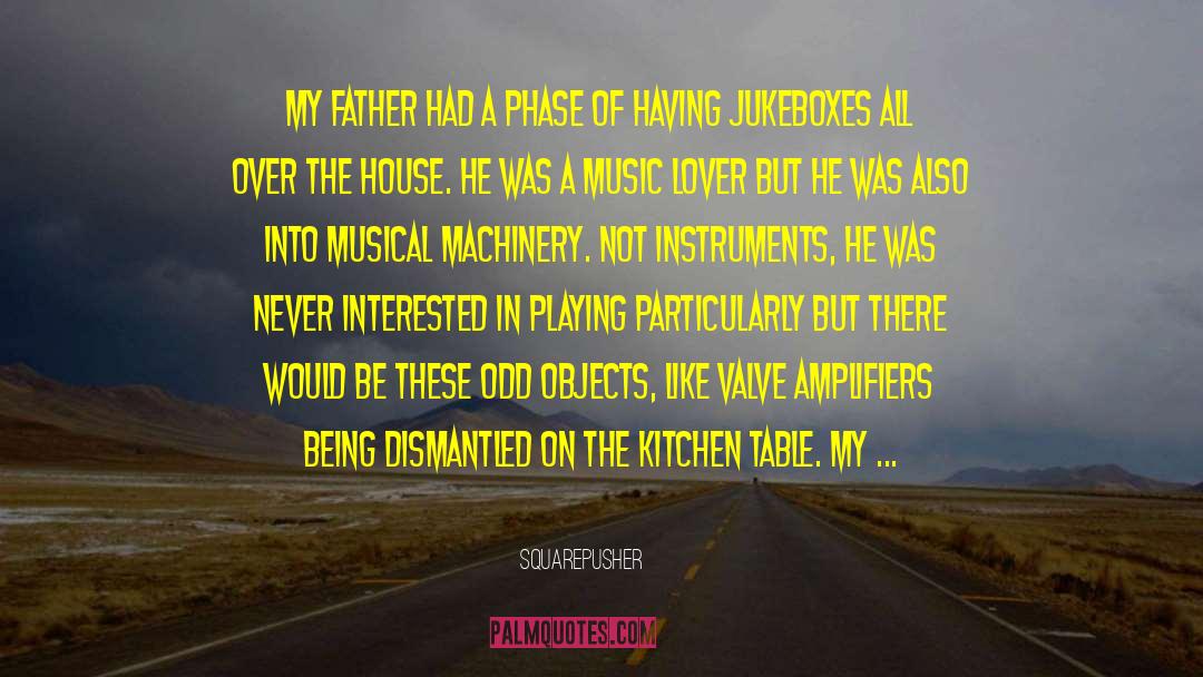 Squarepusher Quotes: My father had a phase