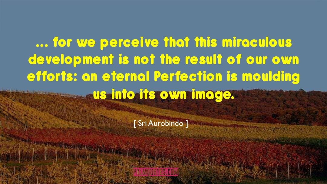 Sri Aurobindo Quotes: ... for we perceive that