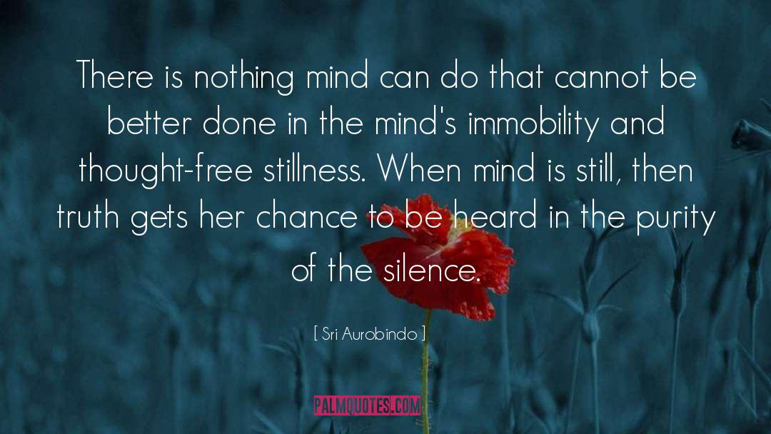 Sri Aurobindo Quotes: There is nothing mind can