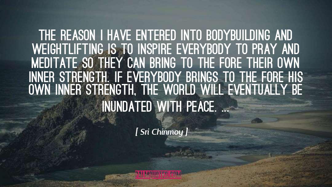 Sri Chinmoy Quotes: The reason I have entered