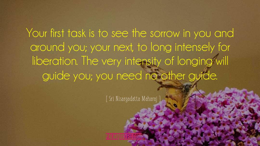 Sri Nisargadatta Maharaj Quotes: Your first task is to