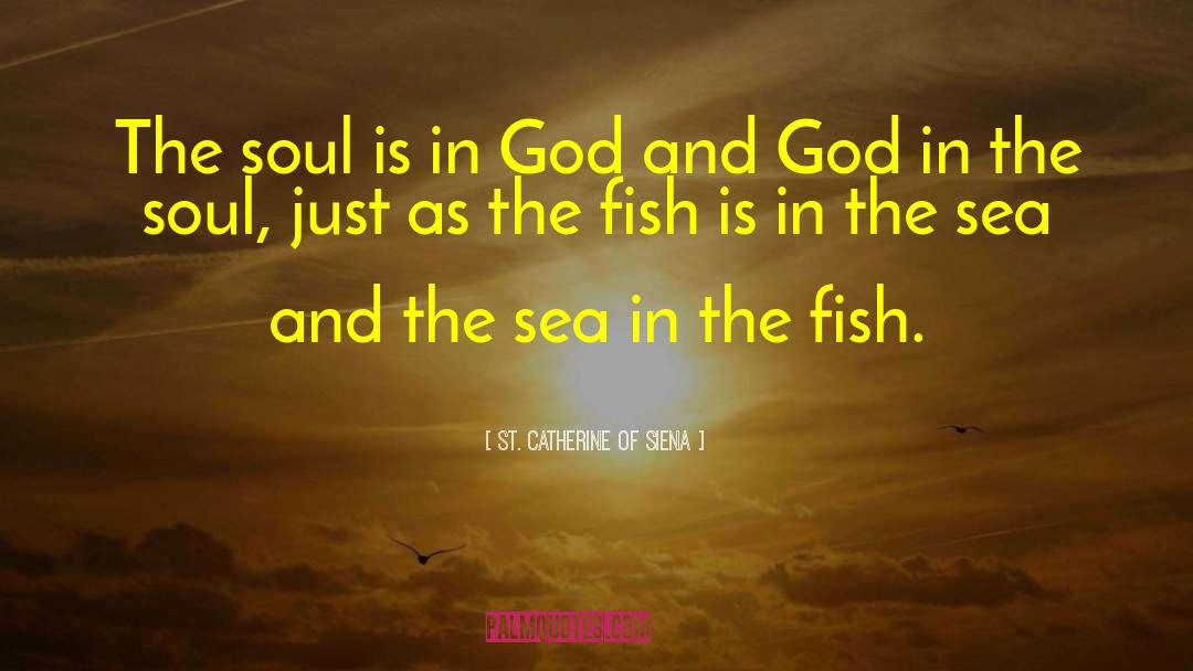 St. Catherine Of Siena Quotes: The soul is in God