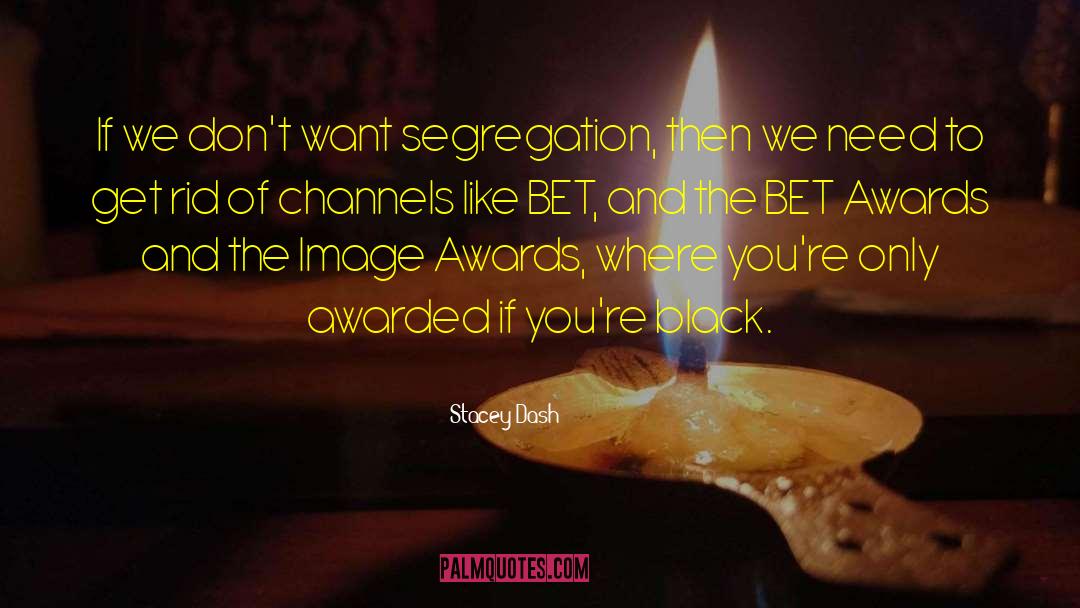 Stacey Dash Quotes: If we don't want segregation,