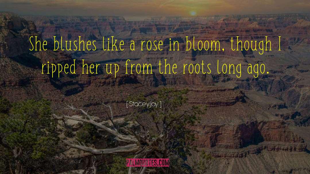 Stacey Jay Quotes: She blushes like a rose