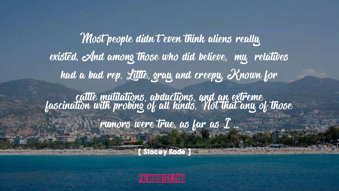 Stacey Kade Quotes: Most people didn't even think