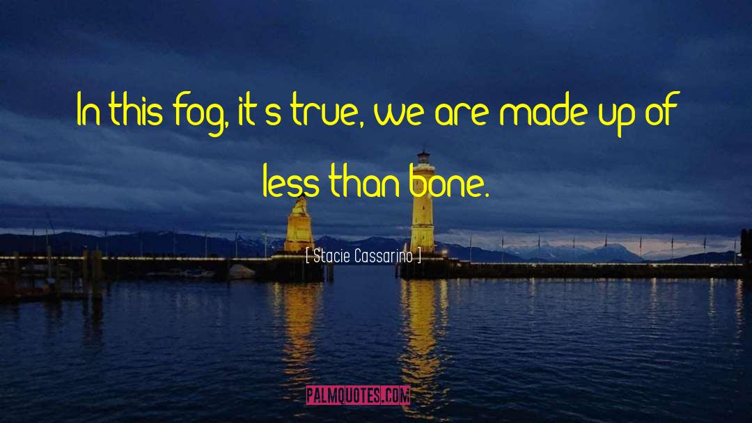 Stacie Cassarino Quotes: In this fog, it's true,