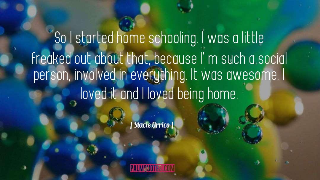 Stacie Orrico Quotes: So I started home schooling.