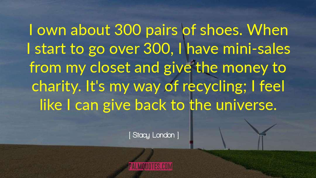 Stacy London Quotes: I own about 300 pairs