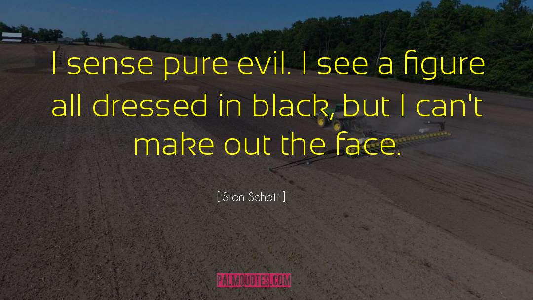 Stan Schatt Quotes: I sense pure evil. I