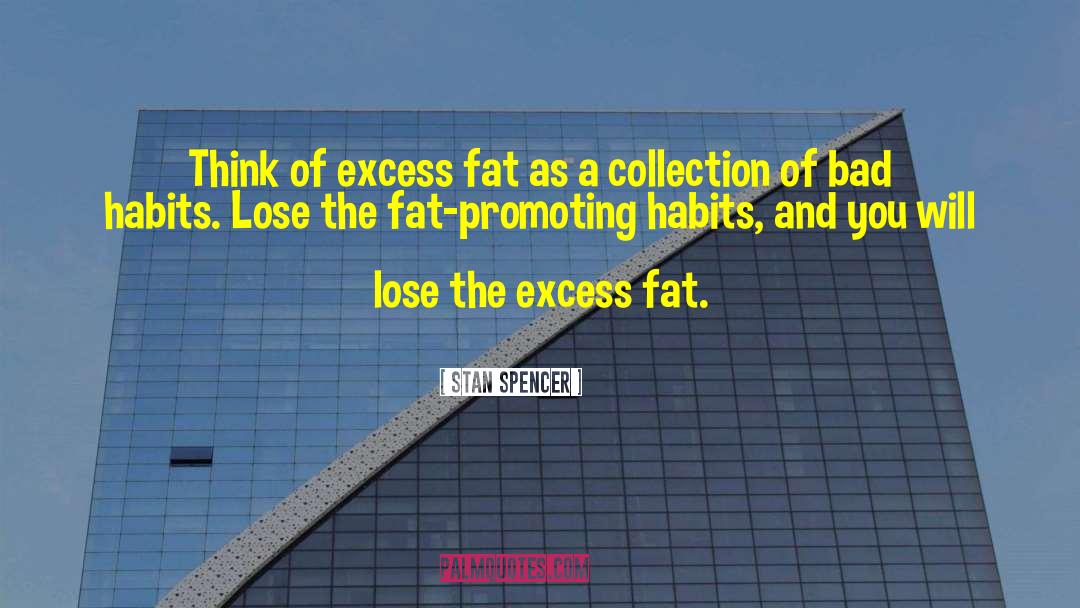 Stan Spencer Quotes: Think of excess fat as