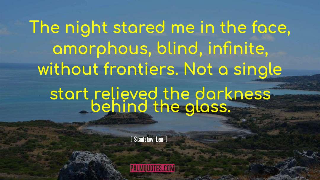 Stanislaw Lem Quotes: The night stared me in