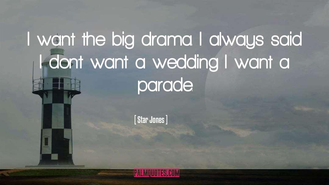 Star Jones Quotes: I want the big drama.