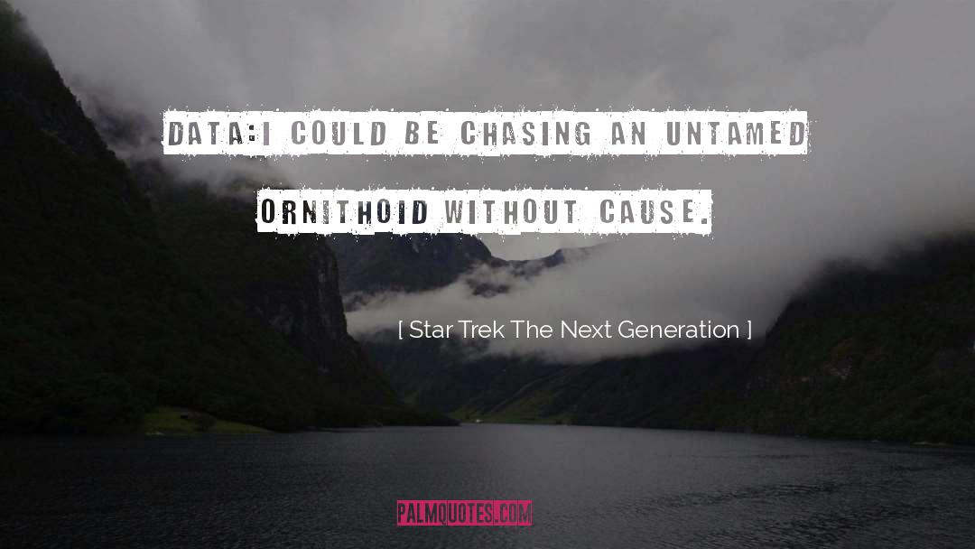 Star Trek The Next Generation Quotes: Data:I could be chasing an