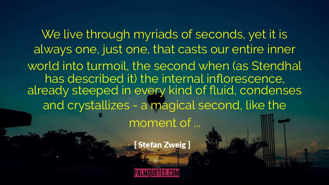 Stefan Zweig Quotes: We live through myriads of