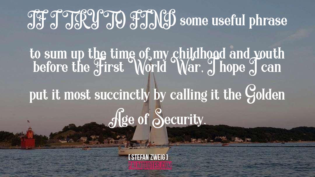 Stefan Zweig Quotes: IF I TRY TO FIND