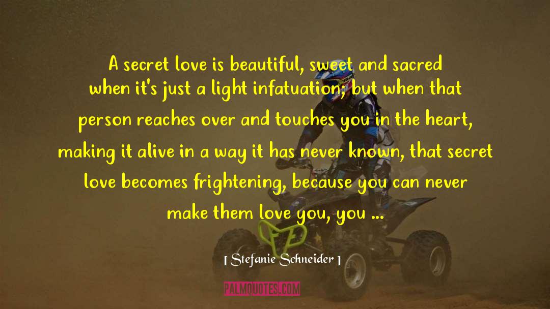 Stefanie Schneider Quotes: A secret love is beautiful,