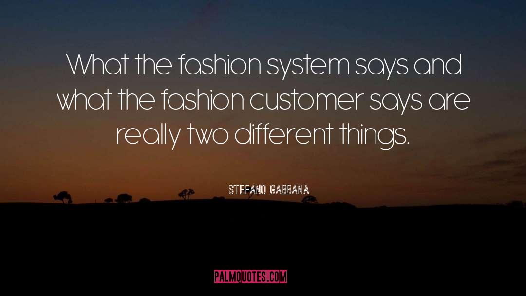 Stefano Gabbana Quotes: What the fashion system says