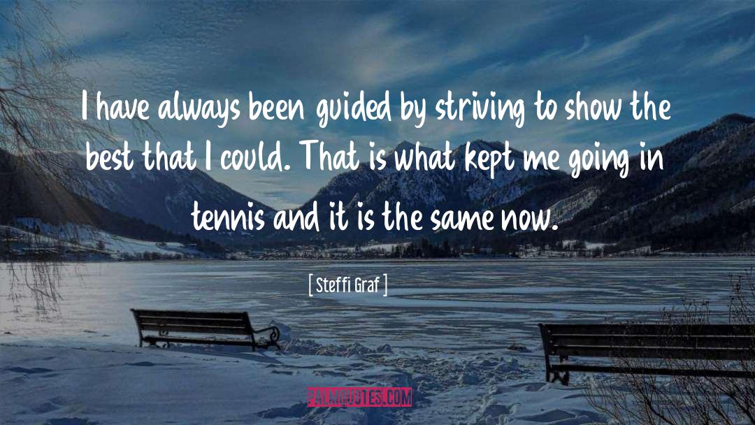 Steffi Graf Quotes: I have always been guided