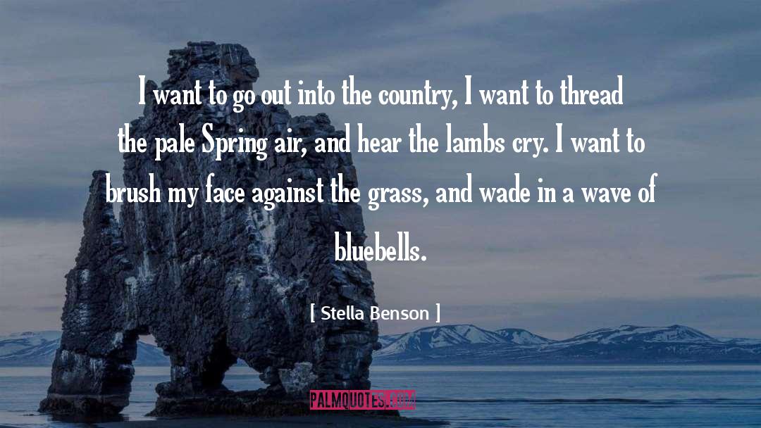 Stella Benson Quotes: I want to go out