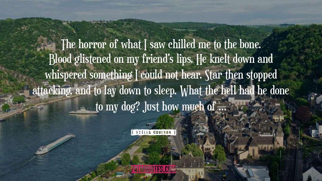 Stella Coulson Quotes: The horror of what I