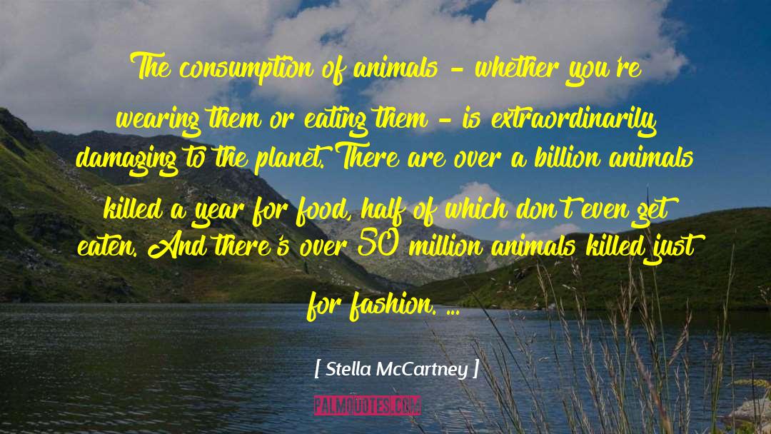 Stella McCartney Quotes: The consumption of animals -