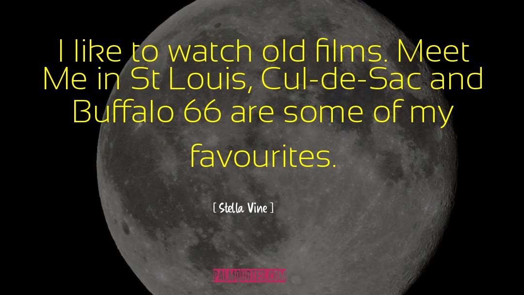 Stella Vine Quotes: I like to watch old