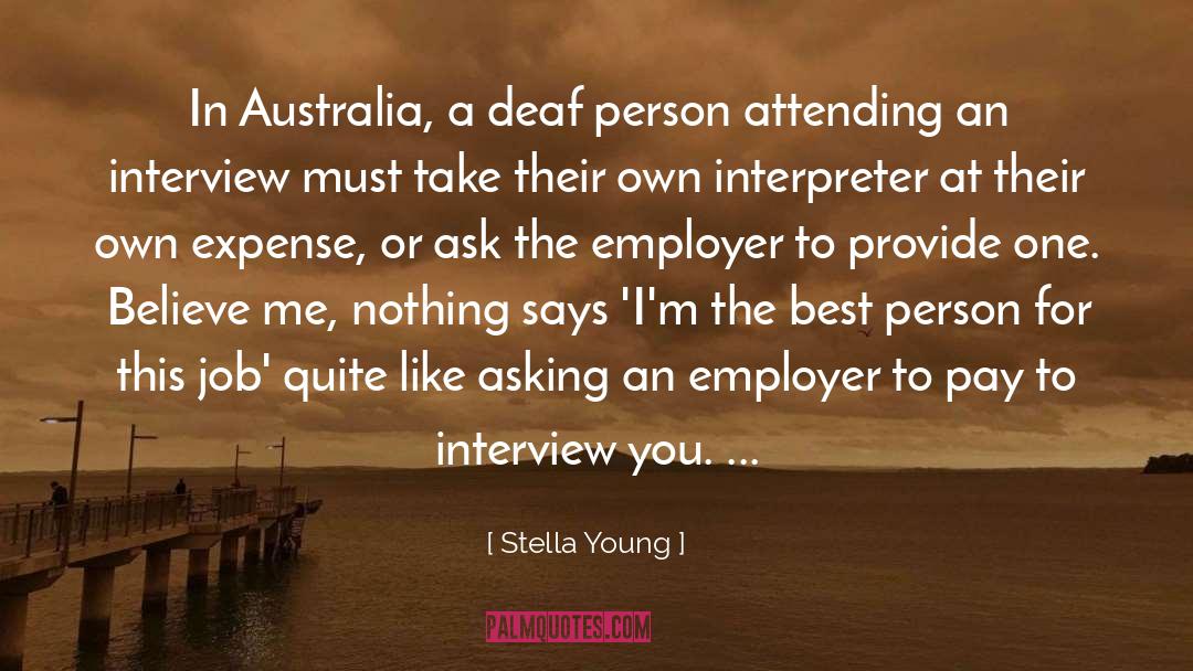 Stella Young Quotes: In Australia, a deaf person