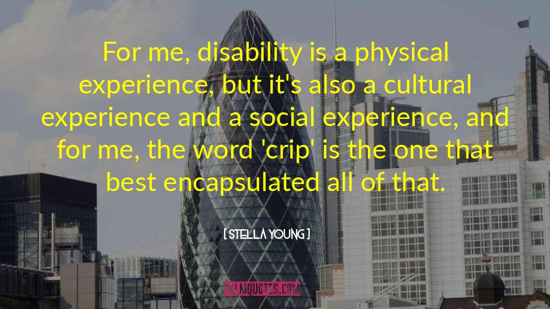 Stella Young Quotes: For me, disability is a