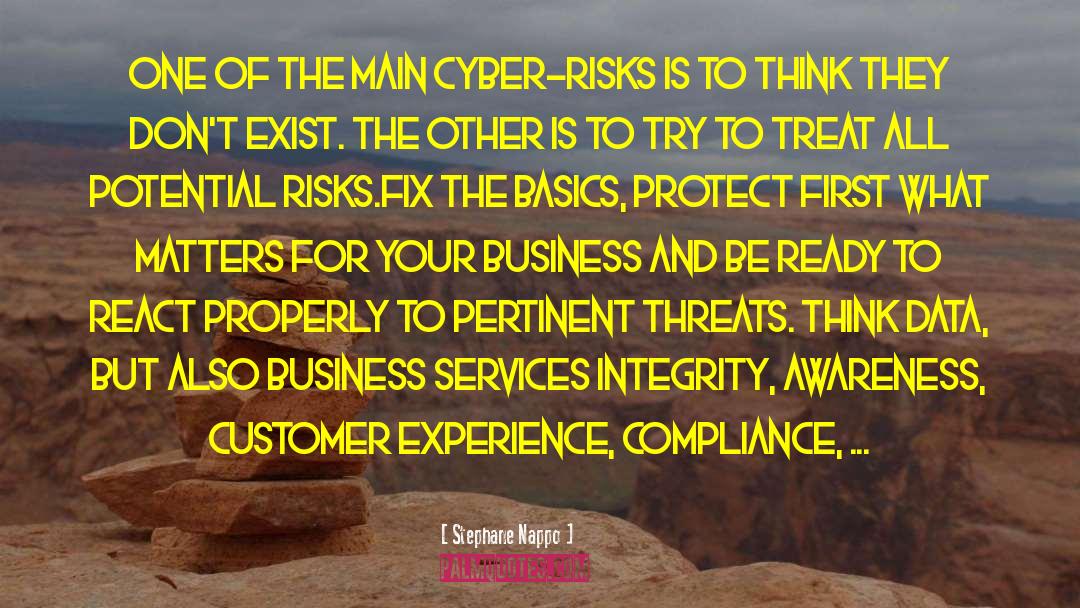 Stephane Nappo Quotes: One of the main cyber-risks