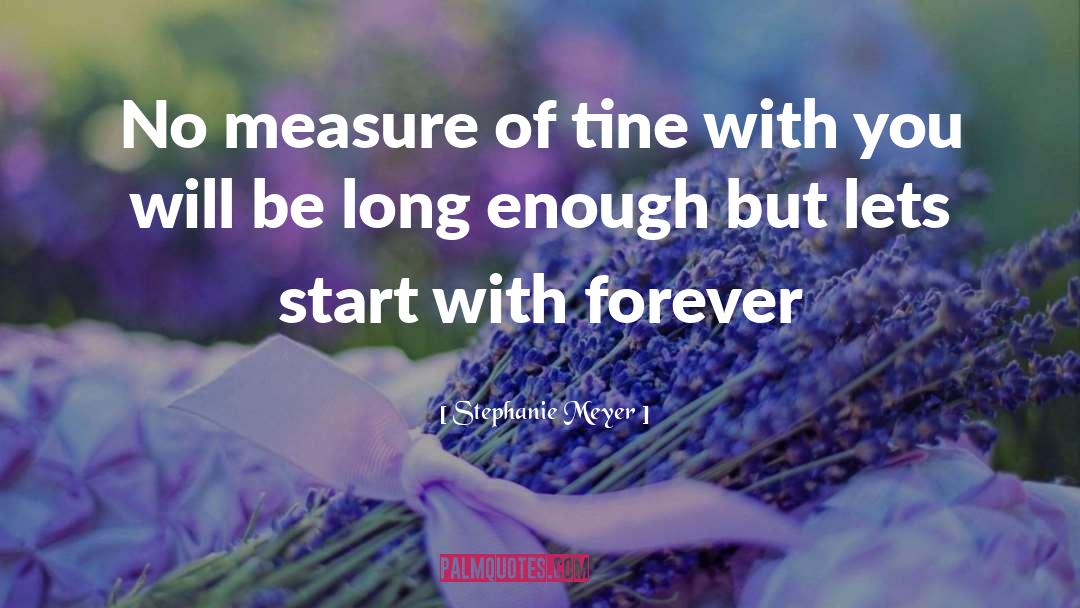 Stephanie Meyer Quotes: No measure of tine with