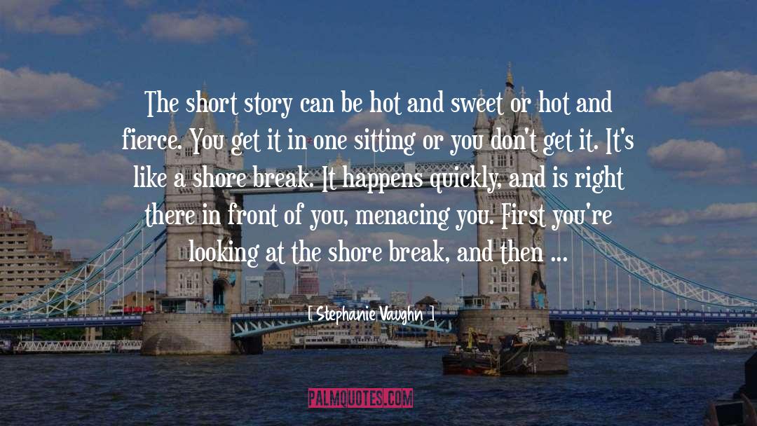 Stephanie Vaughn Quotes: The short story can be