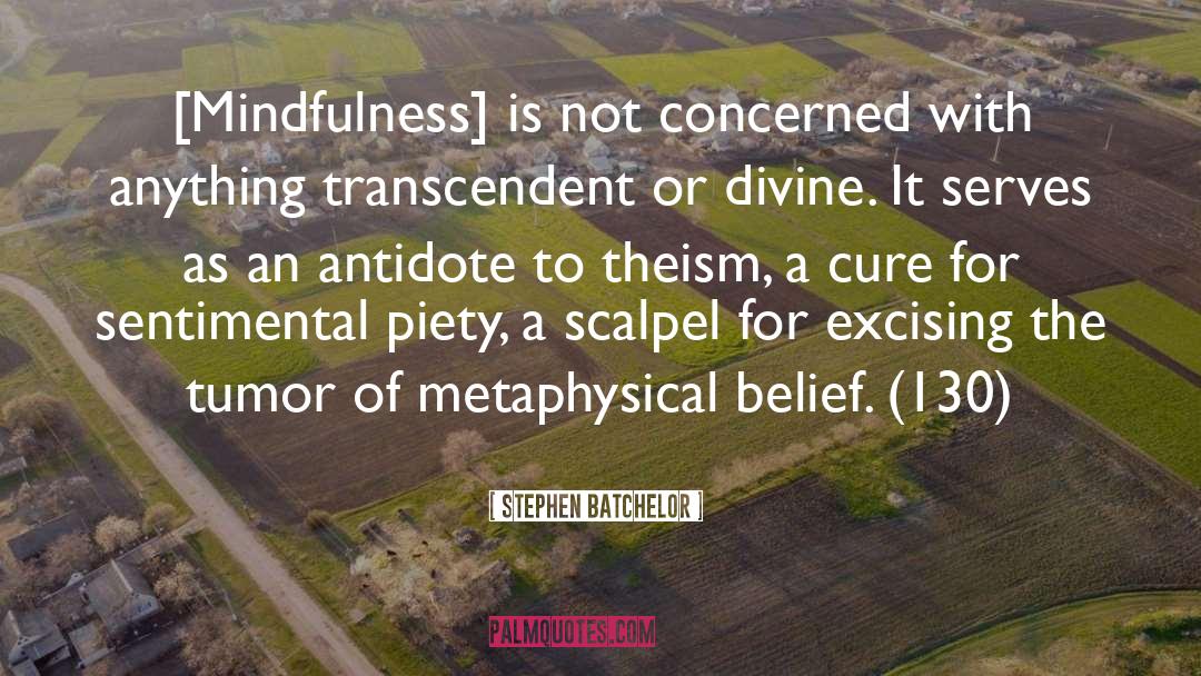 Stephen Batchelor Quotes: [Mindfulness] is not concerned with