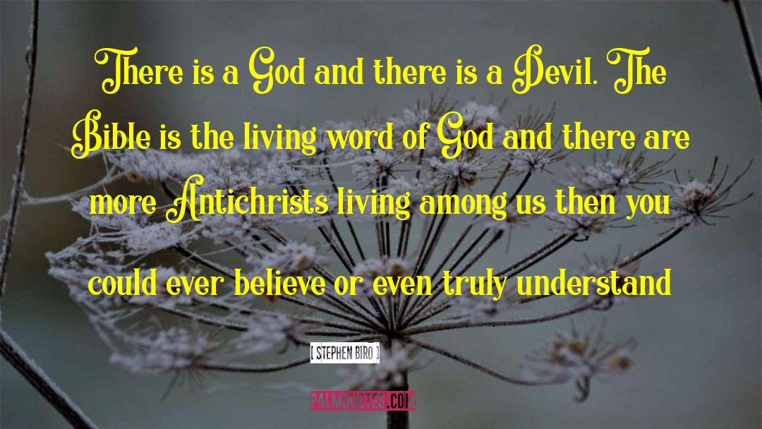 Stephen Biro Quotes: There is a God and