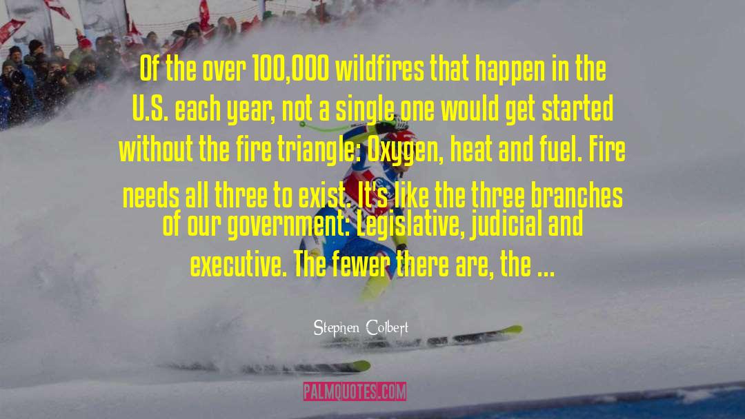 Stephen Colbert Quotes: Of the over 100,000 wildfires