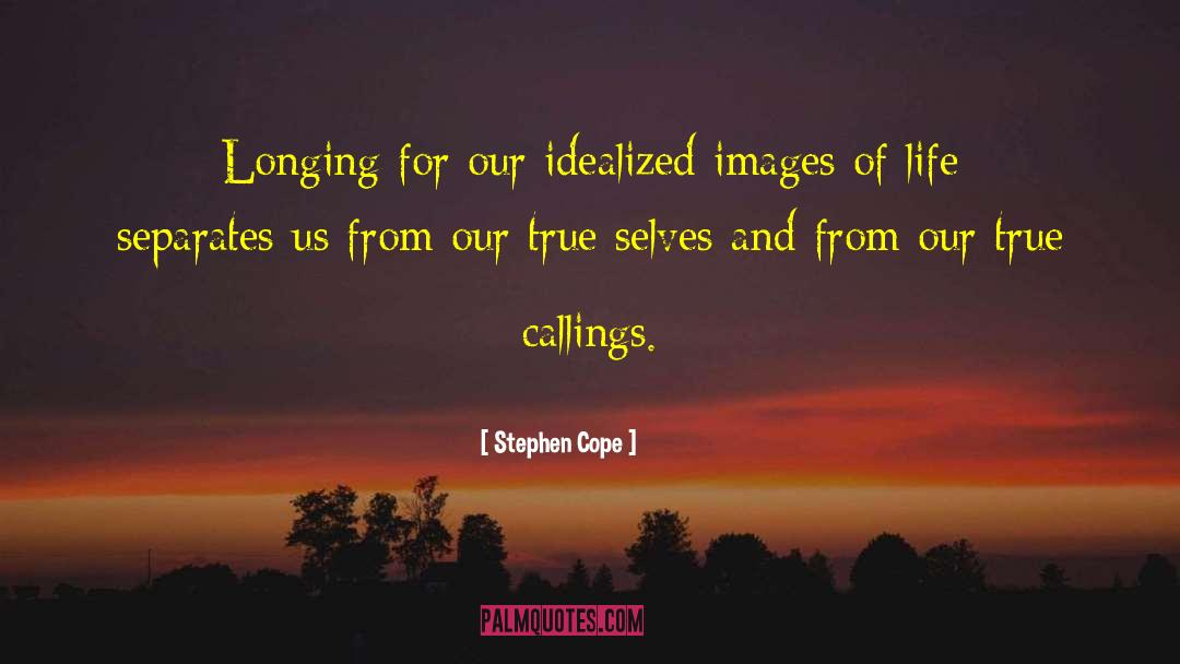 Stephen Cope Quotes: Longing for our idealized images