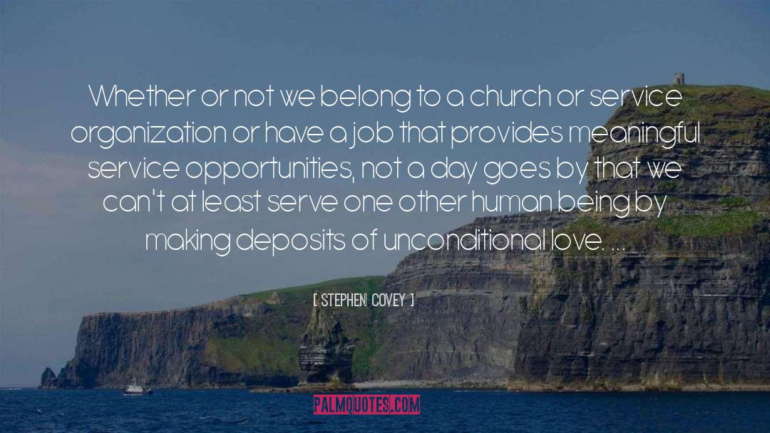 Stephen Covey Quotes: Whether or not we belong