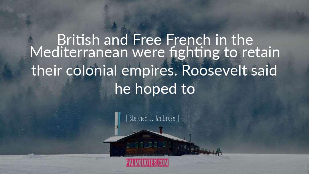 Stephen E. Ambrose Quotes: British and Free French in