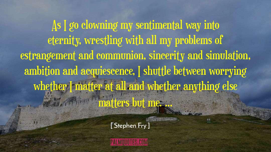 Stephen Fry Quotes: As I go clowning my