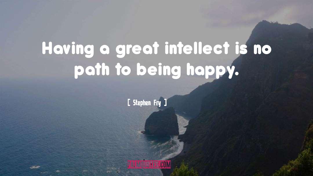 Stephen Fry Quotes: Having a great intellect is