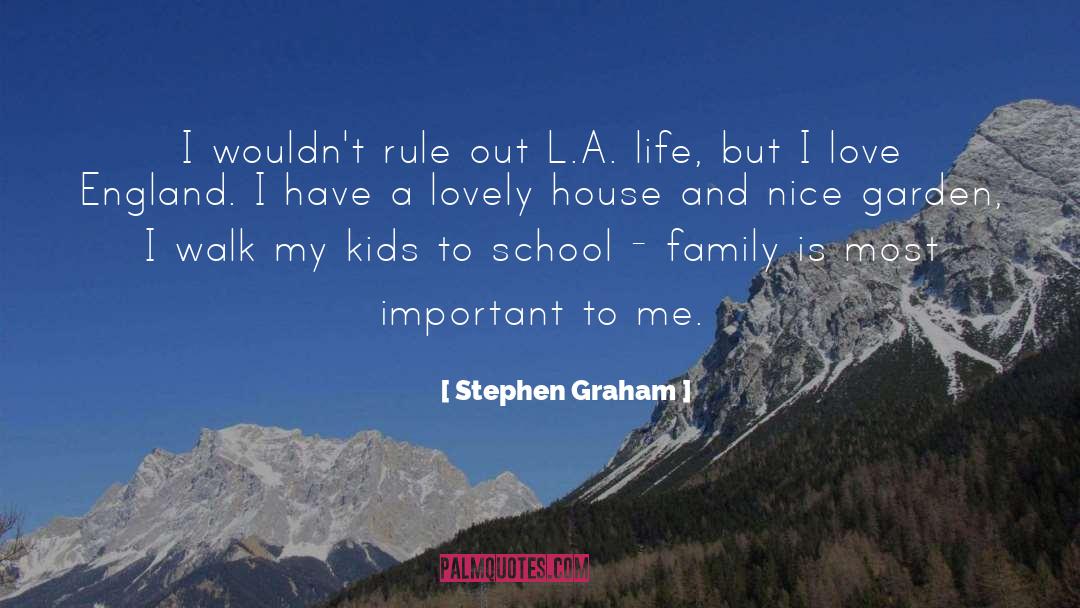 Stephen Graham Quotes: I wouldn't rule out L.A.