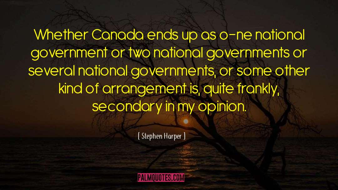 Stephen Harper Quotes: Whether Canada ends up as