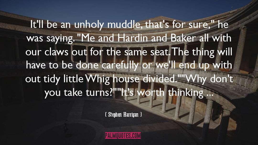 Stephen Harrigan Quotes: It'll be an unholy muddle,