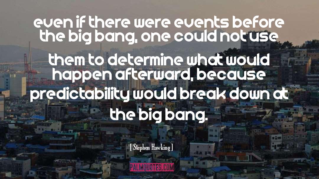 Stephen Hawking Quotes: even if there were events