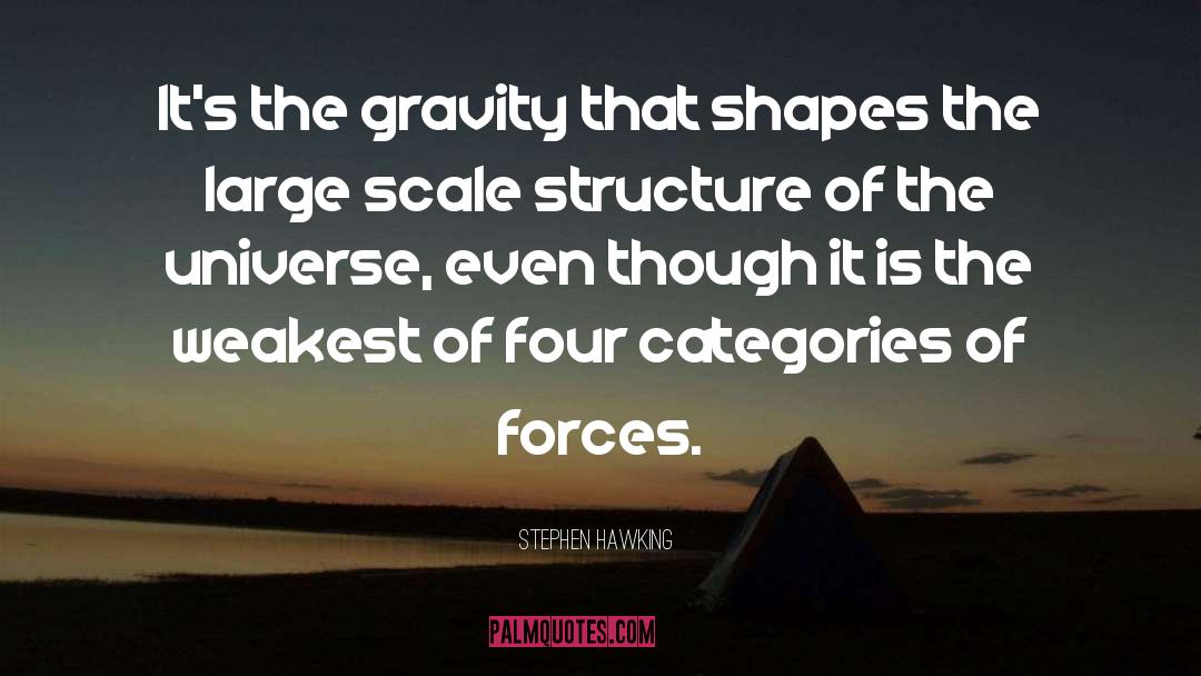 Stephen Hawking Quotes: It's the gravity that shapes